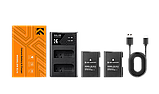2 аккумулятора EN-EL14 + зарядное устройство K&F Concept KF28.0020, фото 2