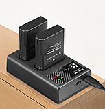 2 аккумулятора EN-EL14 + зарядное устройство K&F Concept KF28.0020, фото 6