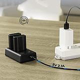 2 аккумулятора EN-EL15 + зарядное устройство K&F Concept KF28.0012, фото 3