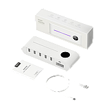 Умный держатель для зубных щеток с дезинфекцией Sothing UV Light Toothbrush Sterilizer Holder Розовый, фото 6