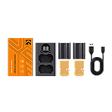 2 аккумулятора NP-W235 + зарядное устройство K&F Concept KF28.0018, фото 5