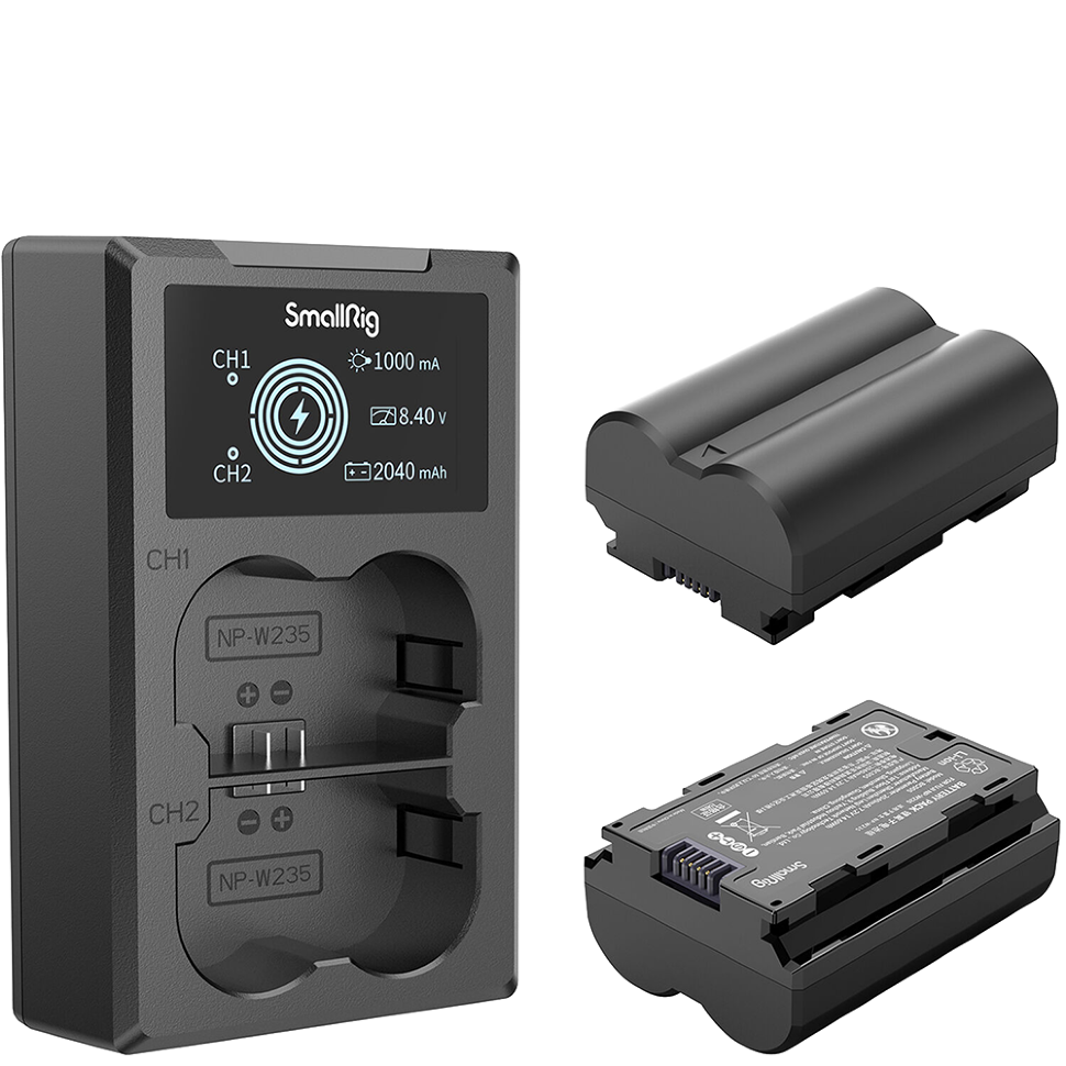 2 аккумулятора NP-W235 + зарядное устройство SmallRig 3822