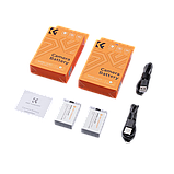 Комплект аккумуляторов K&F Concept LP-E17 Type-C (2шт), фото 5