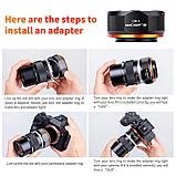 Адаптер K&F Concept M16105 объектива OM на камеру E-mount, фото 8