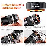 Адаптер K&F Concept M16125 для объектива OM на камеру Micro 4/3, фото 9