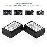 2 аккумулятора NP-FW50 + зарядное устройство Powerextra CO-7131, фото 7