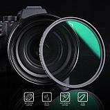 Светофильтр K&F Concept Nano-X Black Mist 1/2 49мм, фото 8