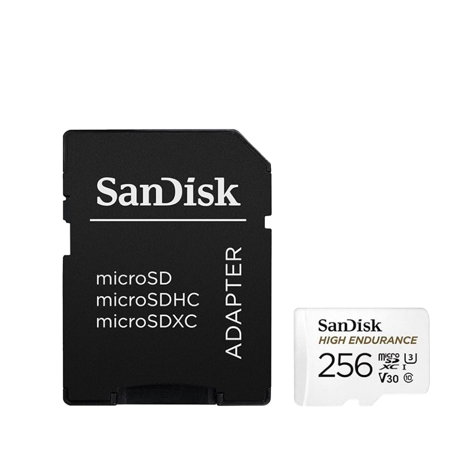 Карта памяти SanDisk High Endurance 256Gb microSDXC UHS-I V30 (U3) + SD adapter