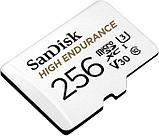 Карта памяти SanDisk High Endurance 256Gb microSDXC UHS-I V30 (U3) + SD adapter, фото 3