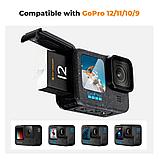 3 аккумулятора + зарядное устройство K&F Concept для GoPro Hero 9/10/11/12, фото 4