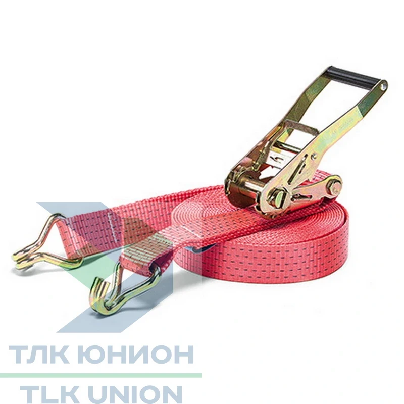 Стяжной ремень LC2500/5000 daN, двойные крюки, 50мм, 12м, РОМЕК 50.25.3.0.12000