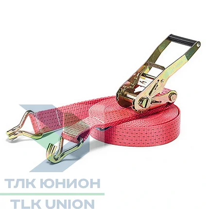 Стяжной ремень LC2500/5000 daN, двойные крюки, 50мм, 12м, РОМЕК 50.25.3.0.12000, фото 2