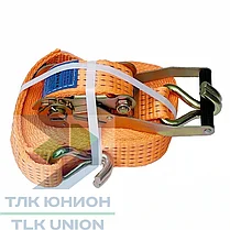 Стяжной ремень LC2500/5000 daN, двойные крюки, 50мм, 12м, РОМЕК 50.25.3.0.12000, фото 3