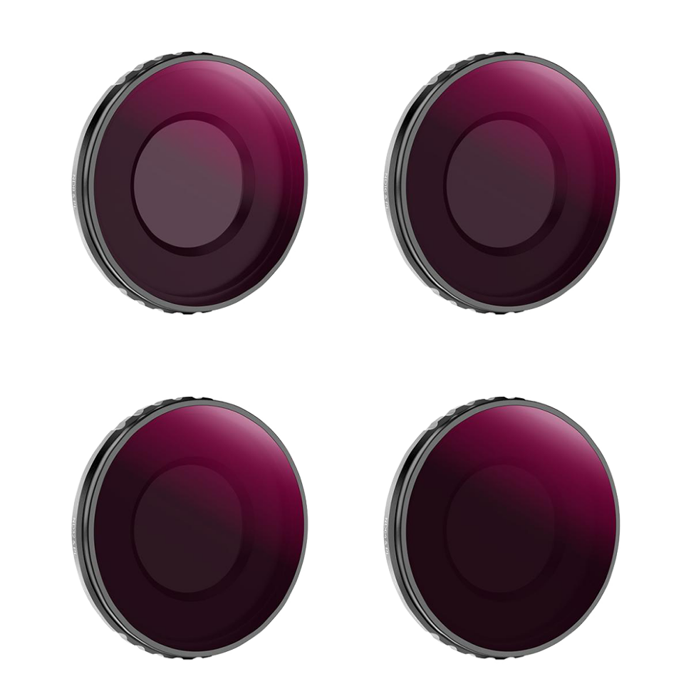 Комплект светофильтров K&F Concept Nano-X ND/PL для DJI Osmo Action 4 (4 шт)