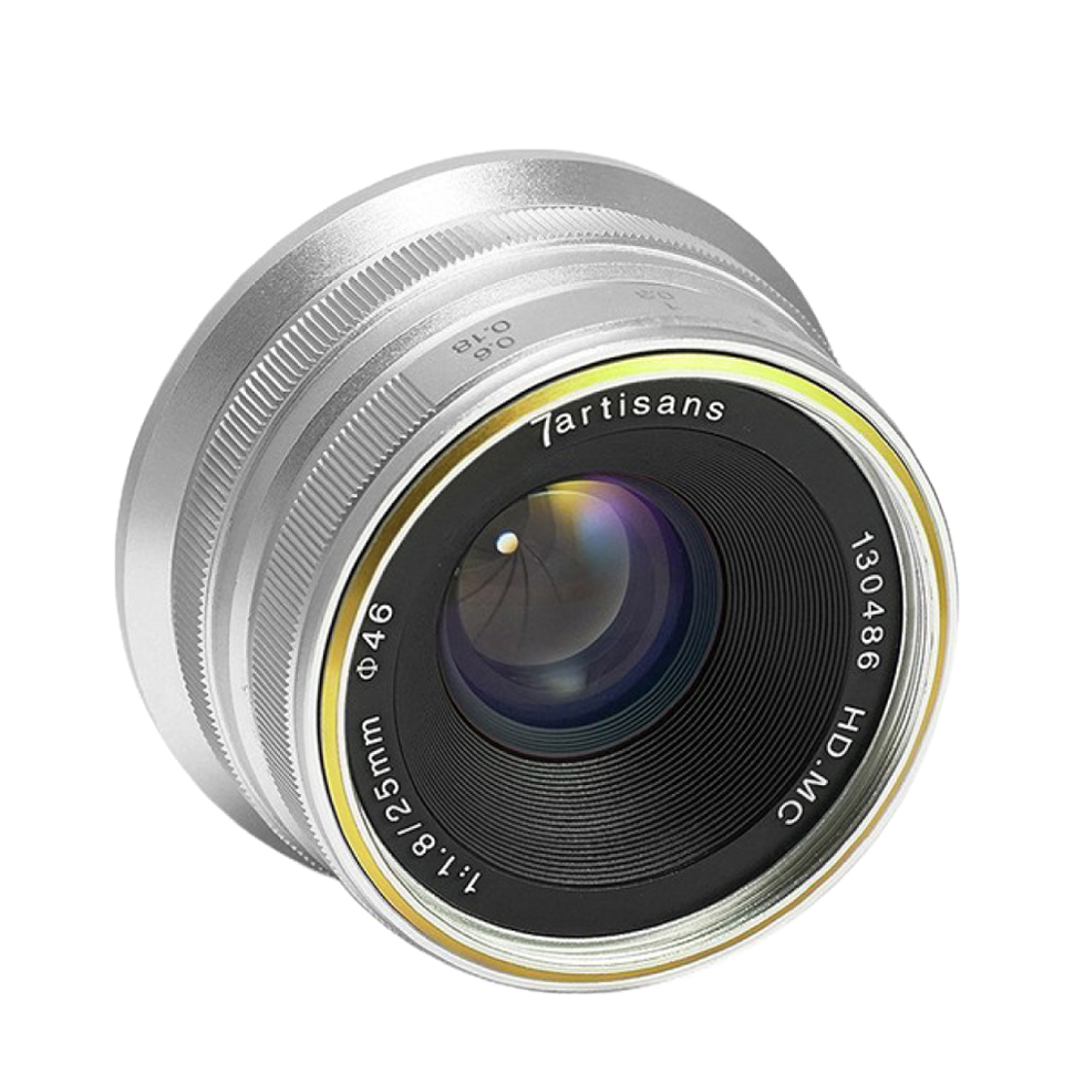 Объектив 7Artisans 25mm F1.8 E-Mount Серебро