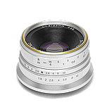 Объектив 7Artisans 25mm F1.8 E-Mount Серебро, фото 3