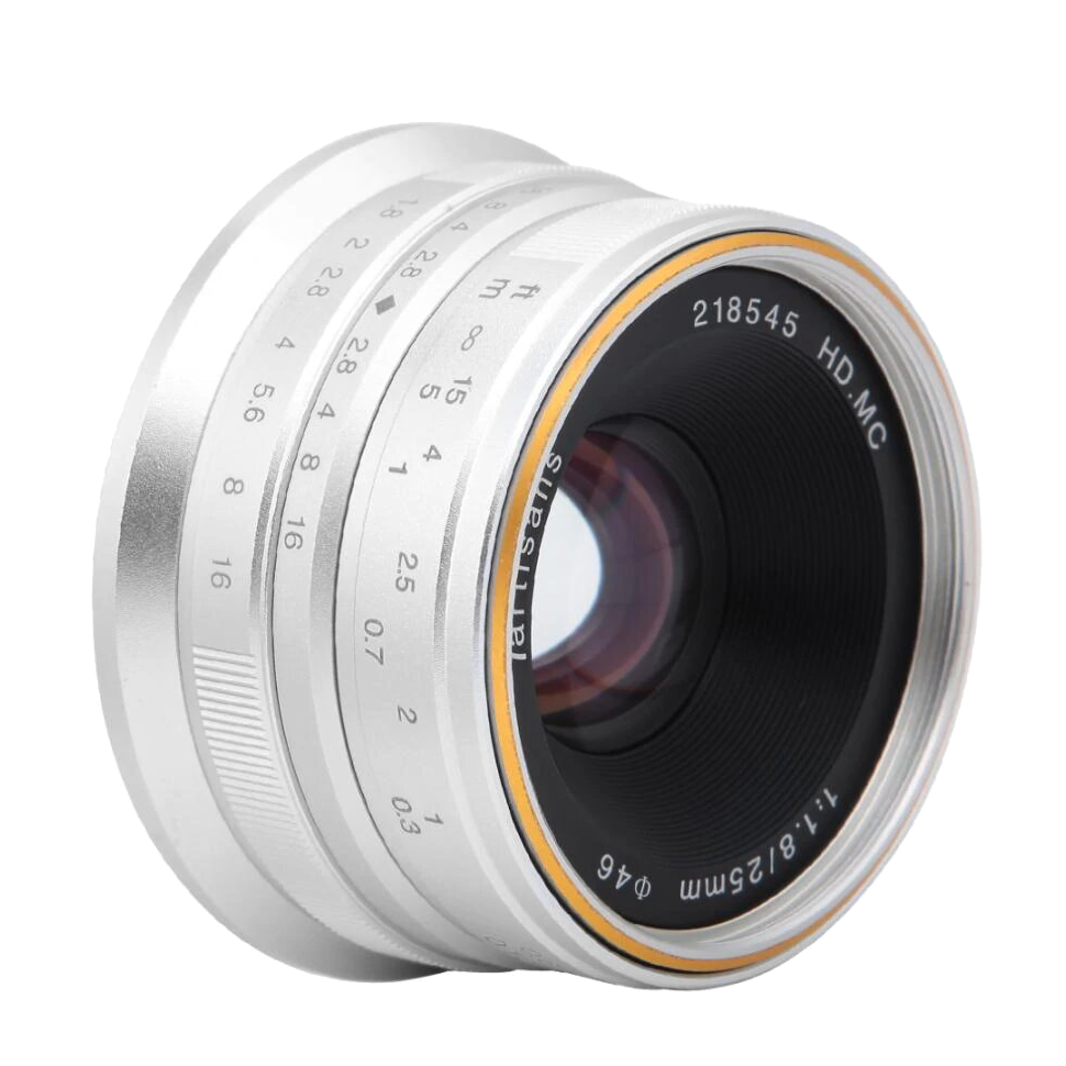 Объектив 7Artisans 25mm F1.8 X-mount Серебро