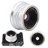 Объектив 7Artisans 25mm F1.8 X-mount Серебро, фото 2