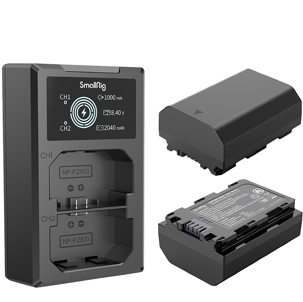 2 аккумулятора NP-FZ100 + зарядное устройство SmallRig 3824