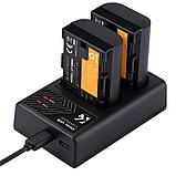 2 аккумулятора LP-E6NH + зарядное устройство K&F Concept KF28.0021, фото 2