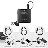 Микрофон петличный двухканальный BOYA BY-DM20, фото 4