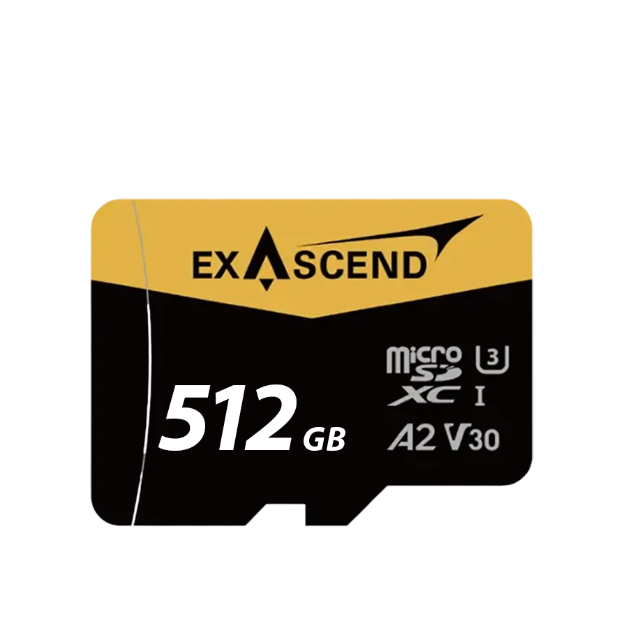 Карта памяти Exascend Catalyst UHS-I microSD V30 512GB + адаптер SD