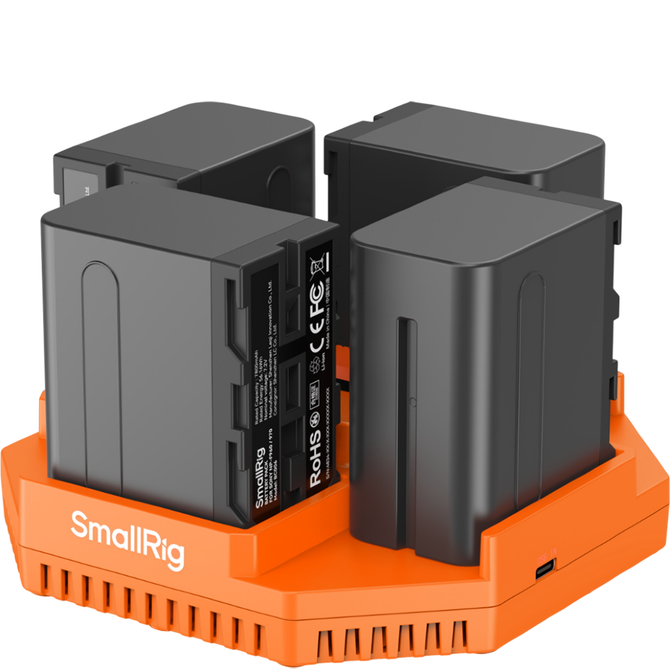 4 аккумулятора NP-F970 + зарядное устройство SmallRig 4834