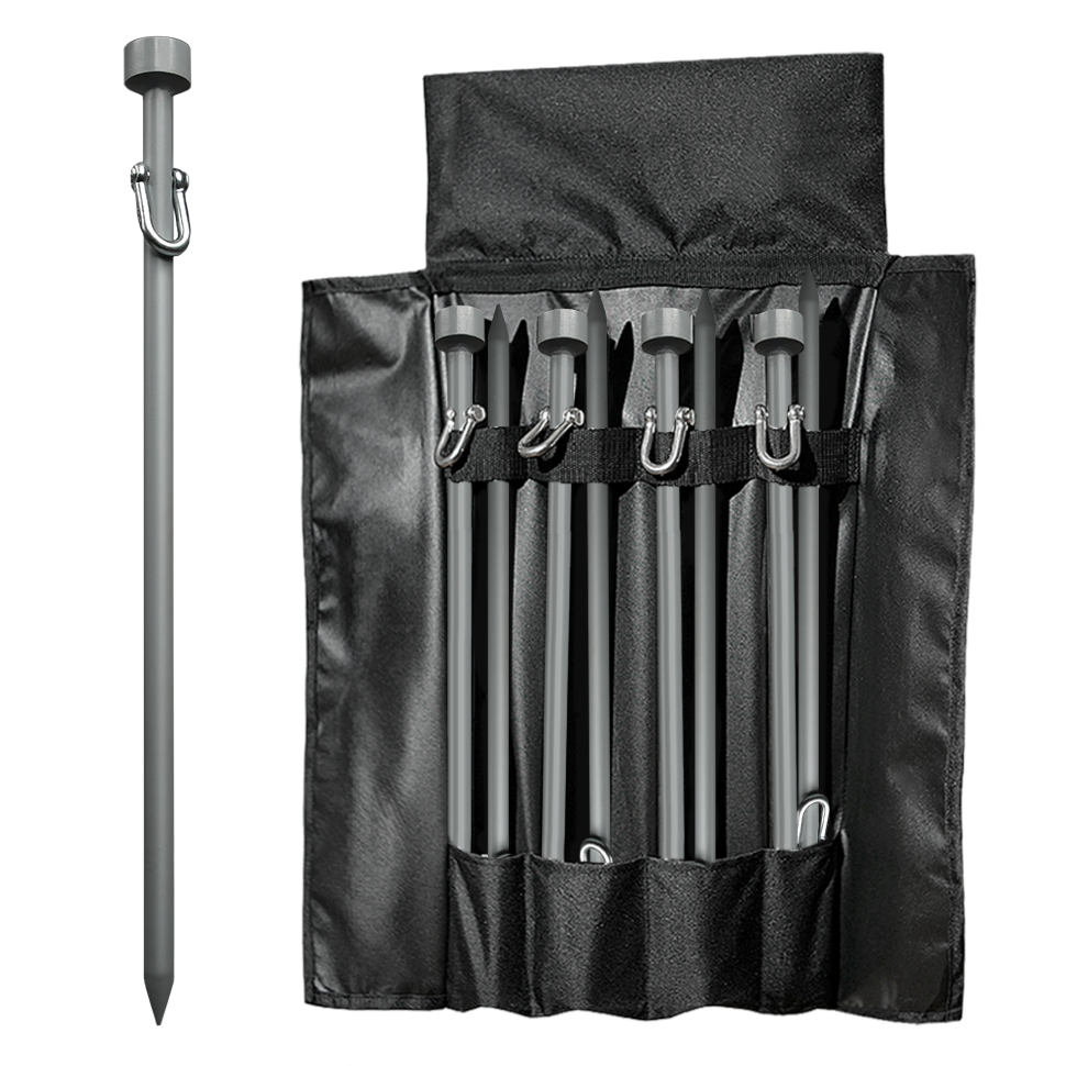 Комплект кольев MovieForce Emmanuelle 500мм Серый с чехлом (8шт)