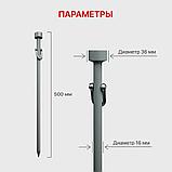 Комплект кольев MovieForce Emmanuelle 500мм Серый с чехлом (8шт), фото 10