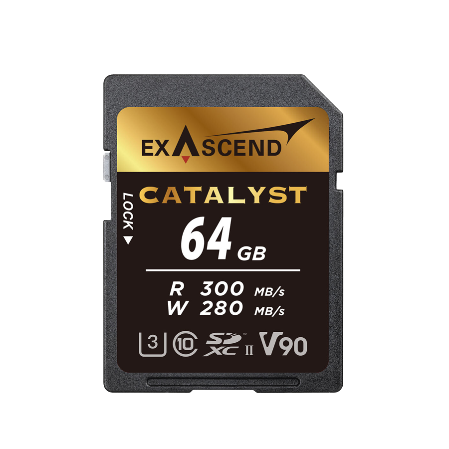 Карта памяти Exascend Catalyst UHS-II SD V90 64GB