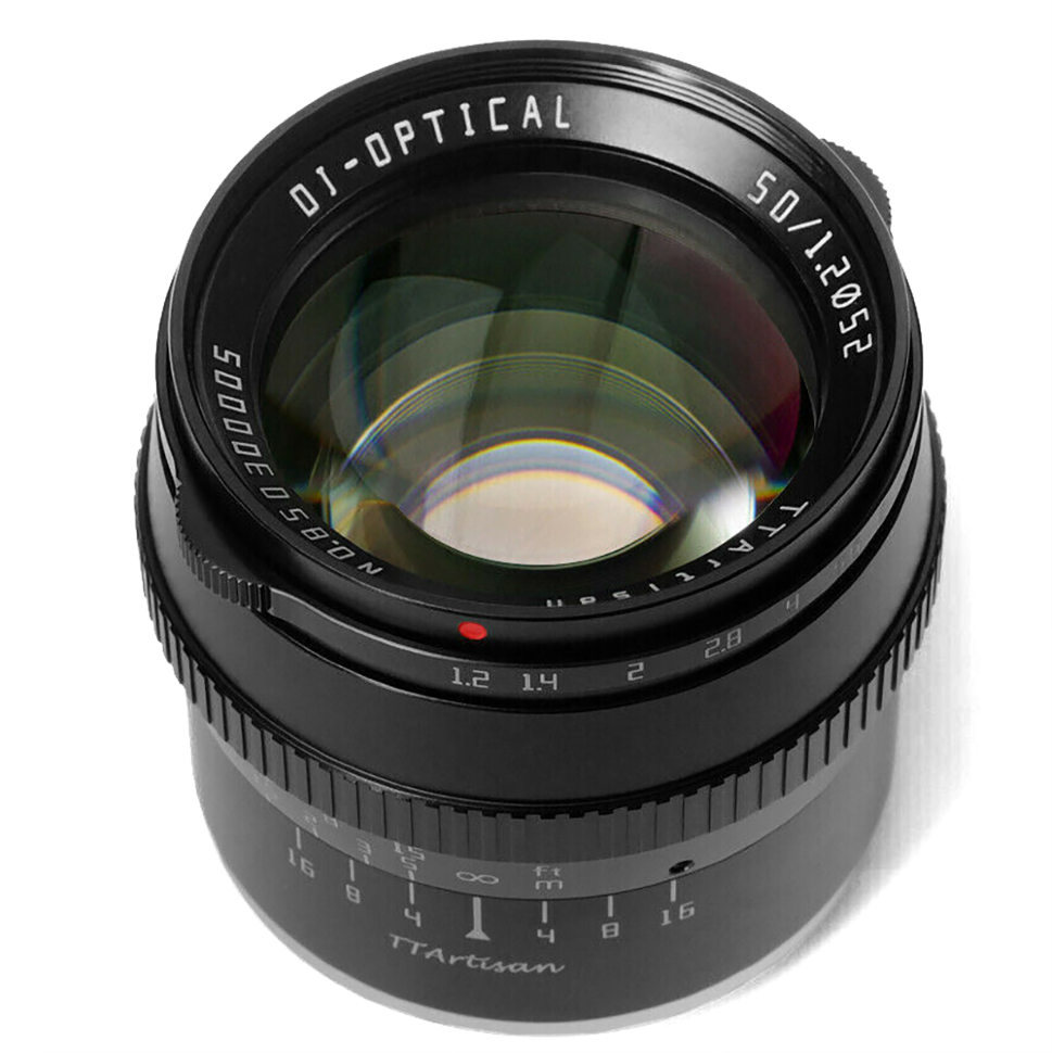 Объектив TTArtisan 50mm F1.2 Micro 4/3 Чёрный