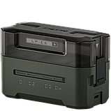 2 аккумулятора LP-E6P + зарядный кейс Tilta Charging Station Зелёный, фото 4