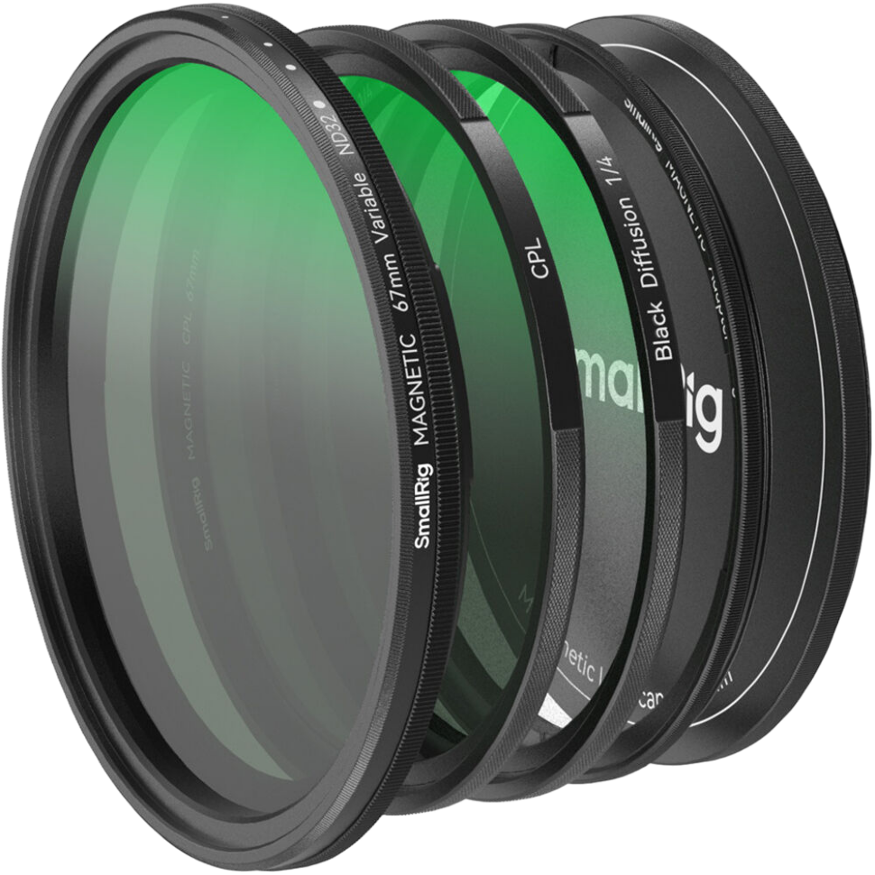 Комплект светофильтров SmallRig 5-in-1 Attachable Kit VND + CPL + Black Mist 67мм