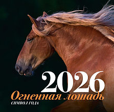 Символ года "Огненная лошадь". Настенный календарь на 2026 год (300х302 мм)