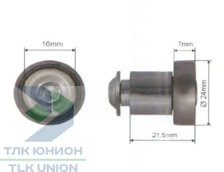 Ролик сдвижной крыши Edscha, 24х7 мм, Suer 670730027, фото 2