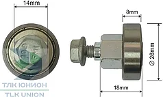 Ролик сдвижной крыши TSE Kogel, 26х8 мм, Bozamet 68.K.004
