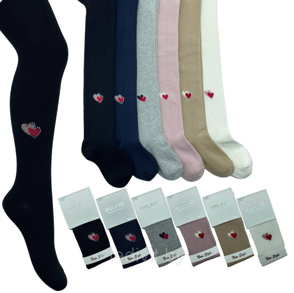 BELINO Колготки со стразами для девочки