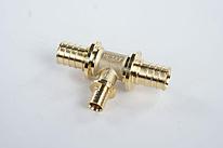 Тройник Рехау из латуни с уменьшенным боковым проходом 25-16-25 MX, 10 шт