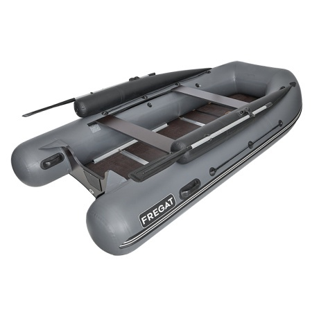 Надувная лодка Фрегат 390 F (Ф), с фальшбортом Серый