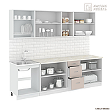 Кухня Корнелия ЛИРА 2,6м Капучино / Оникс КОРТЕКС, фото 2