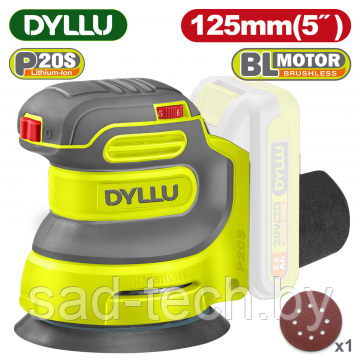 Эксцентриковая шлифмашина аккумуляторная DYLLU DTRAP5030