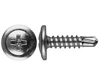 Саморез 4.2х14 мм с прессшайбой, цинк, со сверлом (200 шт в пласт. конт.) STARFIX