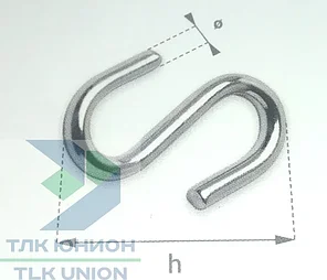 Крючок оцинкованный s-образный, Bozamet 24.40, фото 2