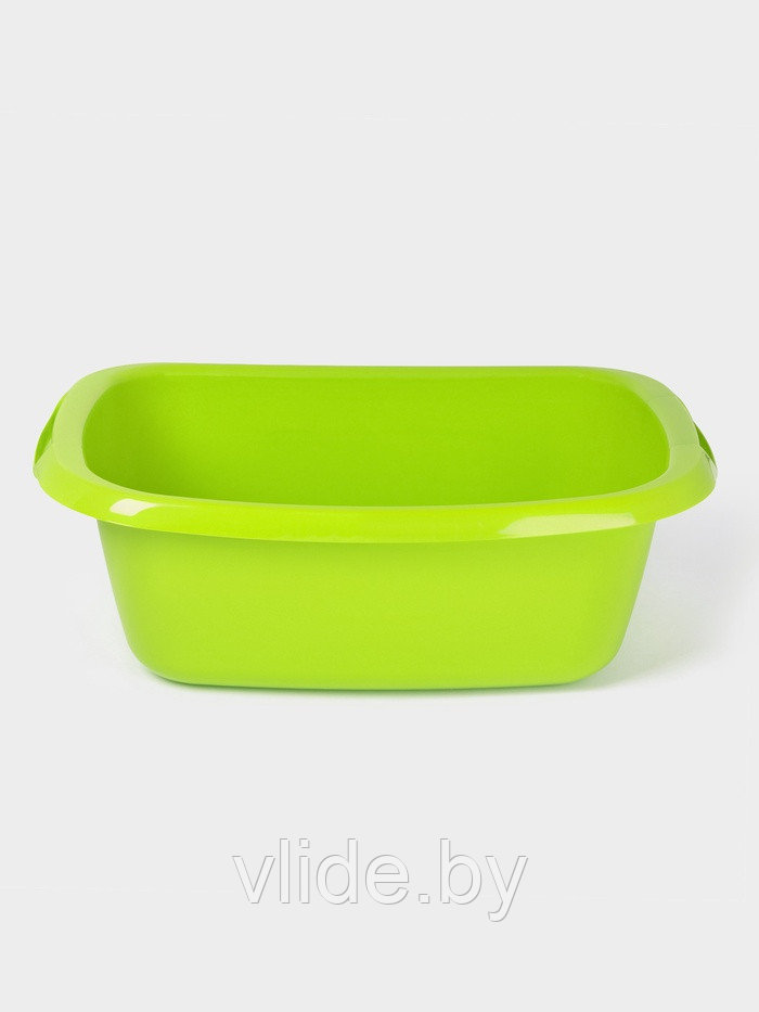 Таз хозяйственный овальный «Водолей», 17 л, пластик, салатовый