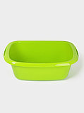 Таз хозяйственный овальный «Водолей», 17 л, пластик, салатовый, фото 2