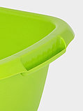 Таз хозяйственный овальный «Водолей», 17 л, пластик, салатовый, фото 3