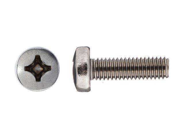 Винт М4х30 мм полусфера, нерж.сталь (А2), DIN 7985 (500 шт в упак)