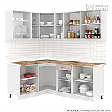 Кухня Корнелия ЛИРА угловая 1,5х2,0, Дуб сонома / Венге, Кортекс, фото 3