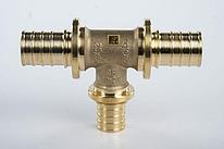 Тройник Рехау из латуни с уменьшенным боковым проходом 25-20-25 MX, 10 шт