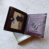 Женский кошелёк лаковая кожа: миниатюрный но вместительный (бордо), фото 10